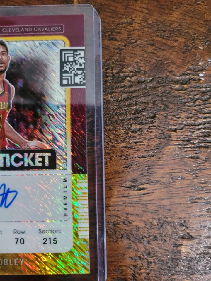 2021-22 Contenders Evan Mobley Rookie Premium FOTL Gold Shimmer 1 of 1 Auto - Image 3 of 4