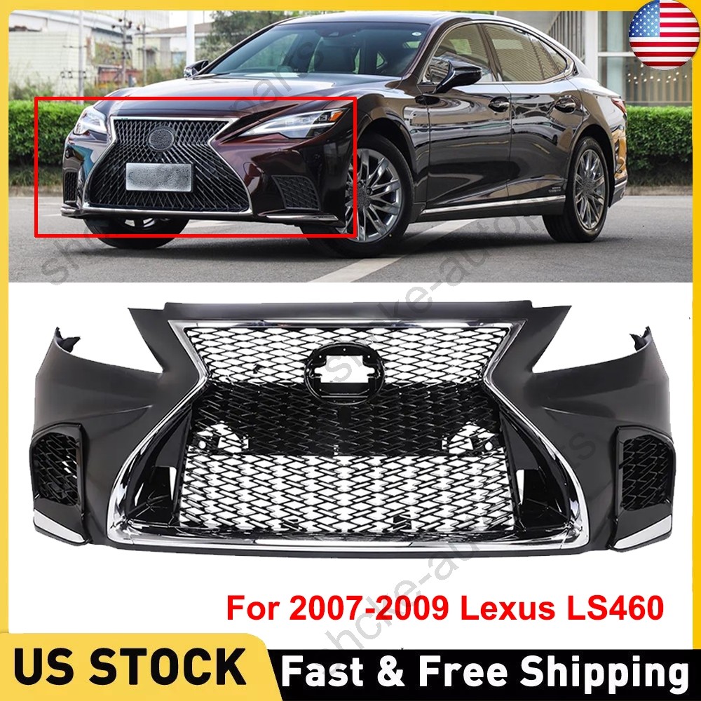 Front Bumper Conversion Fit For 07-09 Lexus LS460 LS600h to 18+ LS