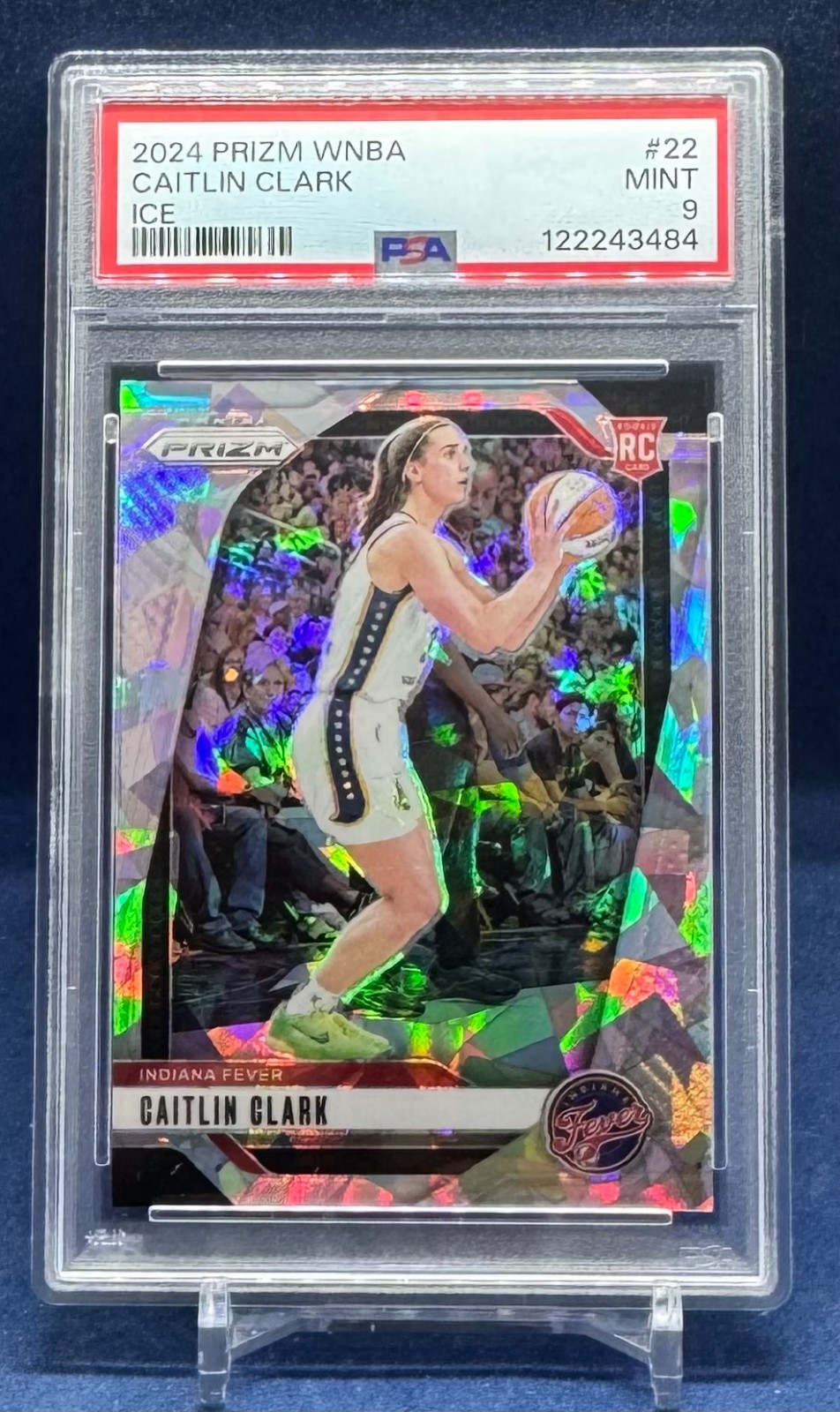 2024 Panini Prizm WNBA Ice Caitlin Clark ROOKIE #22 PSA 9 MINT