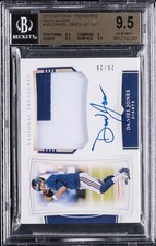2019 NAT TREASURES HOLO SILVER AUTO PATCH DANIEL JONES 25/25 BGS 9.5 AUTO 10