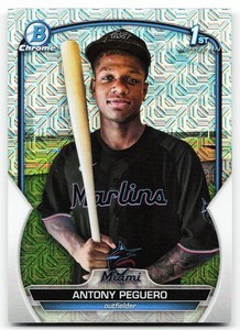 🔥 2023 Bowman #BCP-62 Antony Peguero Chrome Prospects Mojo Refractors