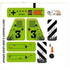 Lego White Sticker Sheet for Set 8958 (85077) Inv. 554