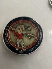 Callaway Big Bertha February 2014 Argue with Physics Ball Marker Metal 2 Sided