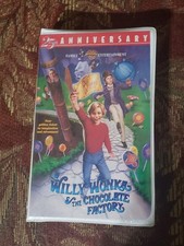 Willy Wonka & The Chocolate Factory VHS – 25th Anniversary Edition-Rare White...