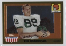 2005 Topps All American Retired Edition Chrome Gold 27/555 Ted Hendricks HOF 7v7