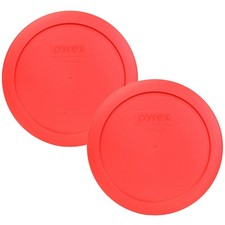 Pyrex 7201-PC 4 Cup Red Food Storage Replacement Lid 4 Cup, 950mL, Light