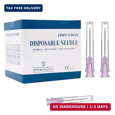 18 Gauge 1 Inch Needle 100Pack ,Luer Lock Industrial Accessories Needles,Indivi