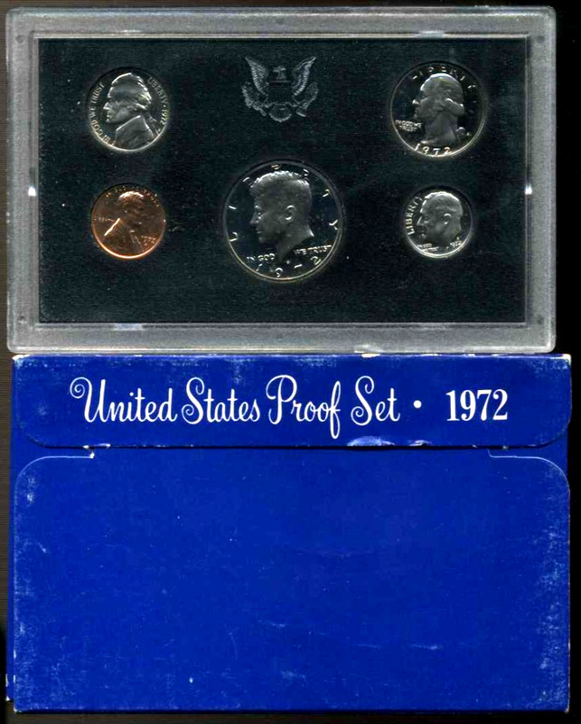 1972 S PF Proof Set U.S. Mint Original Government Packaging OGP COIN SET#1602