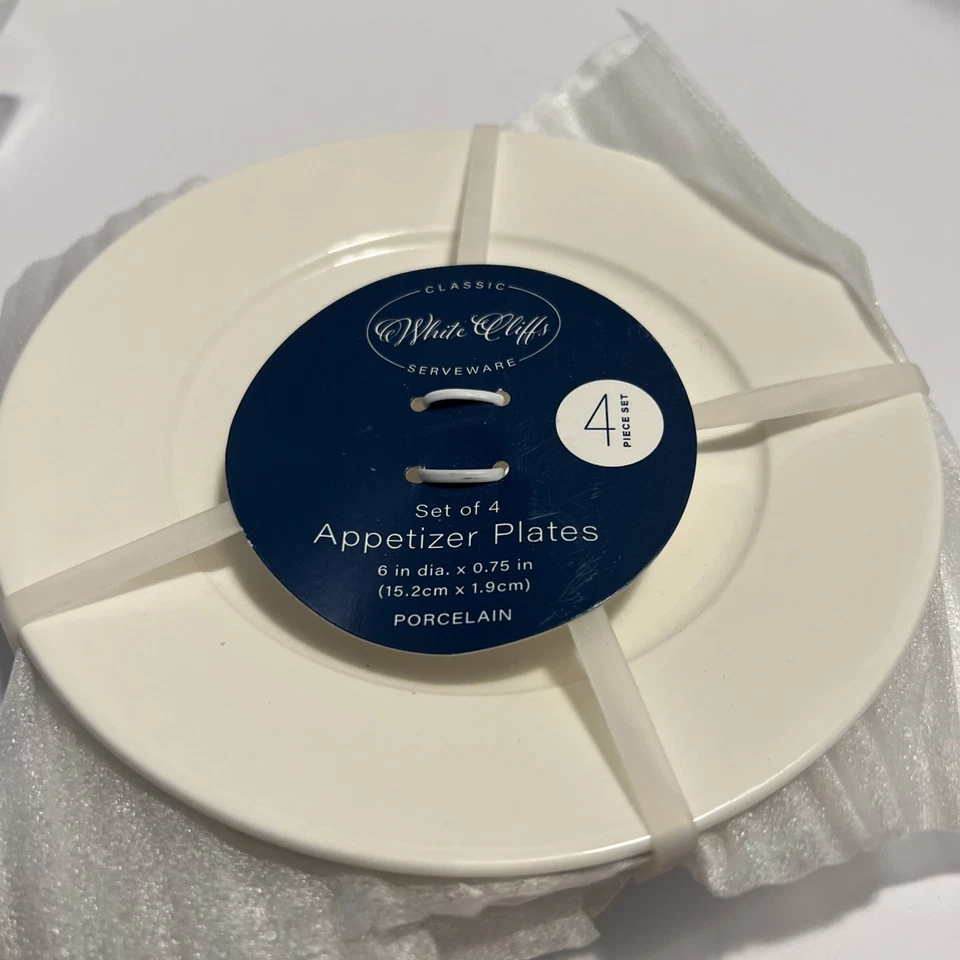 White cliffs classic serveware for appetizer plates porcelain - Image 3 of 4