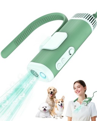 NRYDEPET Hands-Free Dog Hair Dryer   Low Noise Pet Grooming Blower for Small ...