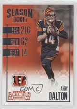 2016 Panini Contenders Season Ticket Andy Dalton #80 09i3