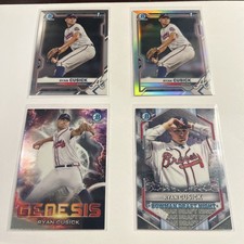 2021 Bowman Chrome Prospects Lot: Ryan Cusick (Base, Refractor, Genesis & BDN)