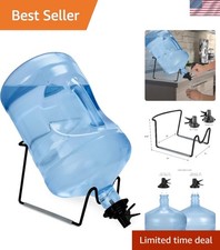 Space-Saving 3-5 Gallon Water Jug Stand with Easy Setup - Modern Black Design