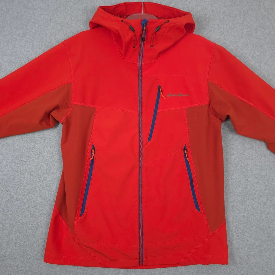 Chaqueta Eddie Bauer Para Hombre Mediana Primera Ascensión Escudo Arenisca Con Capucha Softshell Foto 2 de 4