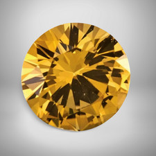 Yellow Sapphire Round Cut Gemstone 0.23 Cts - 4 mm Lustrous Loose Gem 