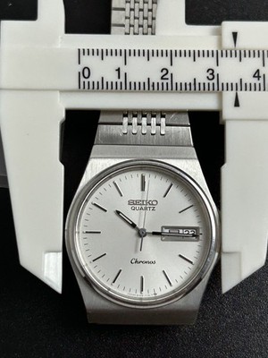 SEIKO WATCH CHRONOS 8123-7090 QUARTZ DAY DATE KANJI [Excellent] | eBay
