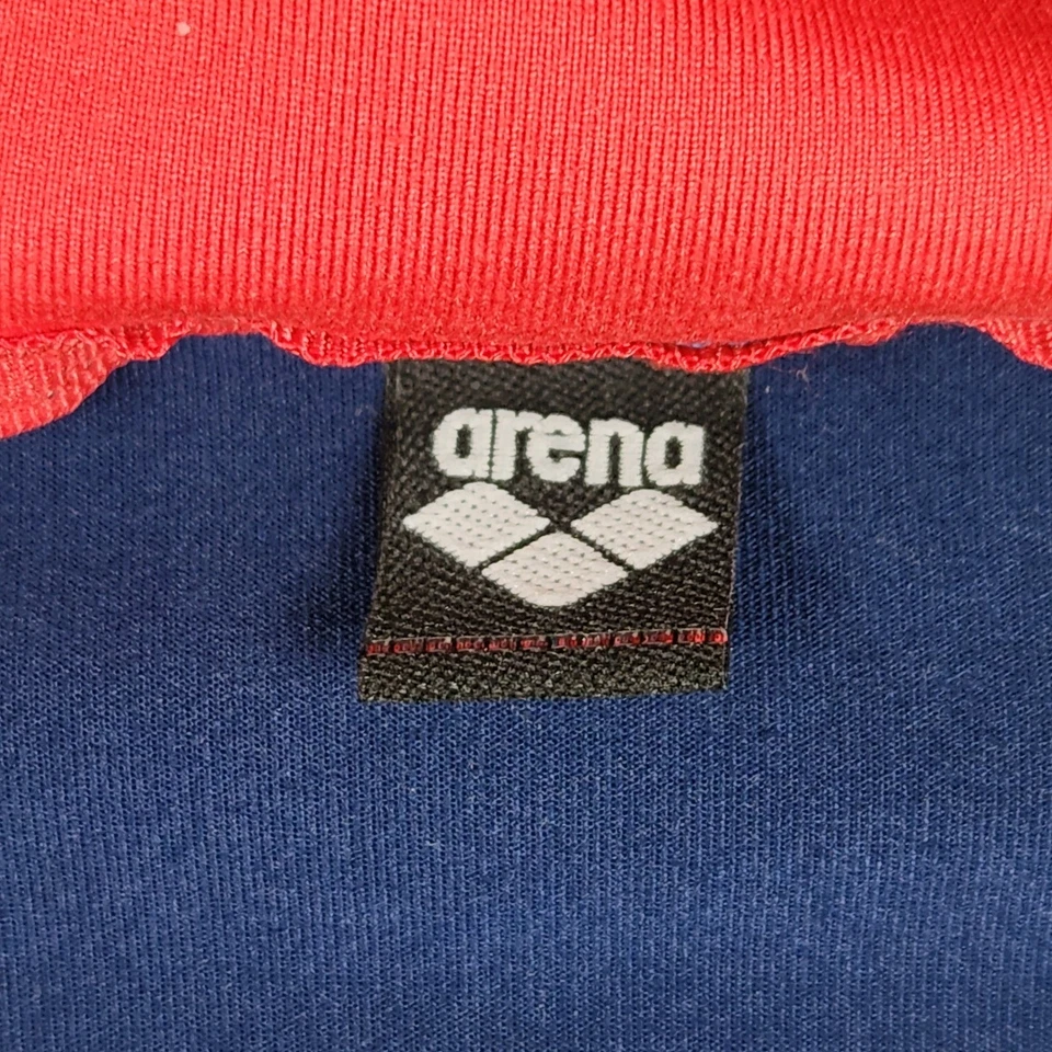 Chaqueta Pullover Team USA Swimming Arena Tech 1/2 Cremallera Para Hombre Grande Azul Ligera Foto 3 de 4