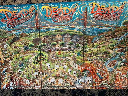 Dead and Company 3 Panel Poster Set Golden Gate Park 8/1,2,3,2025 Miles Tsang - Picture 2 of 5