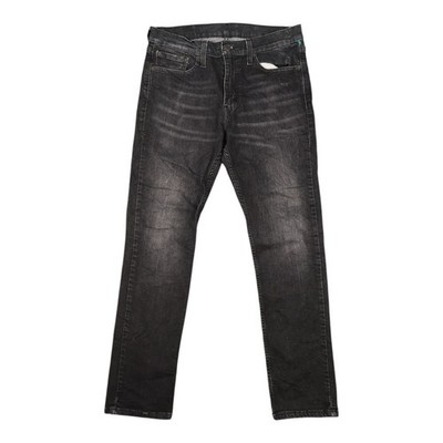Levis Jeans Mens 32 Black Denim 511 Slim Tapered Zip Fly Casual Size 32x28