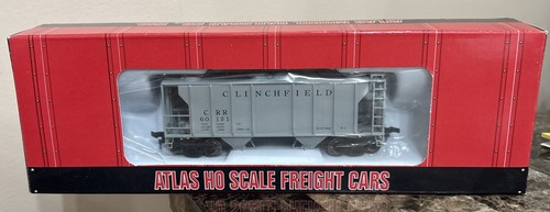 Tolva cubierta de 2 bahías escala HO ATLAS #1817 CLINCHFIELD #60121 PS-2 sin abrir en caja original | Condition: New