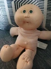 Cabbage Patch Kids 12" 1987 Bean Body Bald Head Blue Eyes see  description
