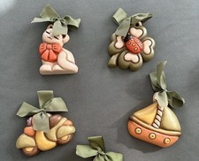 Fornella Thun Lotto 4 Pezzi Gatto, Quadrifoglio, Barca, Vespa E Fiori Formelle