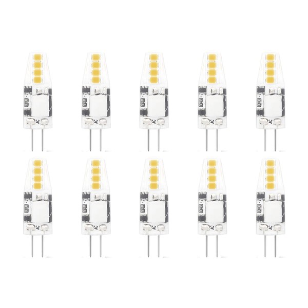 Modee G4 Led-Lampe Mini 1,8W 180Lm 6000K Tageslichtweiß 12V 10 StüCk-image