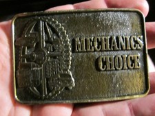 VINTAGE MECHANICS CHOICE COMPANY BELT BUCKLE - GW-14