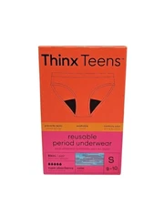 Thinx Teens Reusable Period Underwear Panties Blue/Pink Super Absorption Small