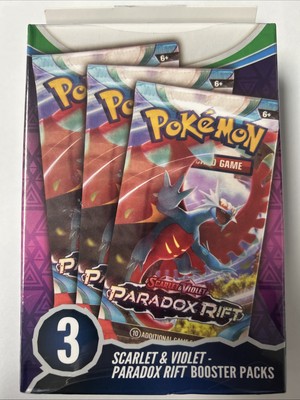 Pokemon Scarlet & Violet Paradox Rift Booster Hanger Box 3 Pack | eBay