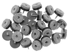 40pcs Screw-on Furniture Felt Pad Chair Glide Slider Hardwood Floor Protector