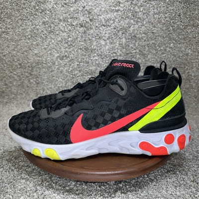 Size 11.5 - Nike React Element 55 Checkered Crimson Volt