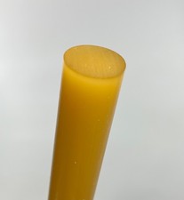 Semi-Clear Amber Polyurethane Rubber Rod - 80A - 7/8" Dia x 4 ft. Long 40% off