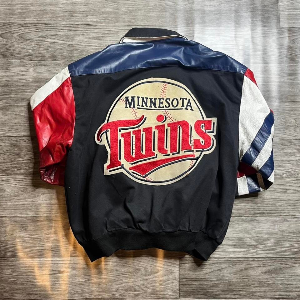 Vtg 90s MLB Minnesota Twins Jeff Hamilton JH Designs Bomber