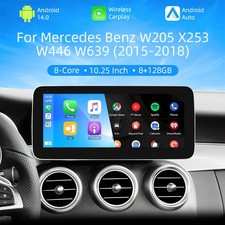 10.25" Android 14 Autoradio CarPlay 128G Für Mercedes-Benz C/GLC/V/X W205 NTG5.0 10.25" Android 14 Autoradio CarPlay 128G Für Mercedes-Benz C/GLC/V/X W205 NTG5.0