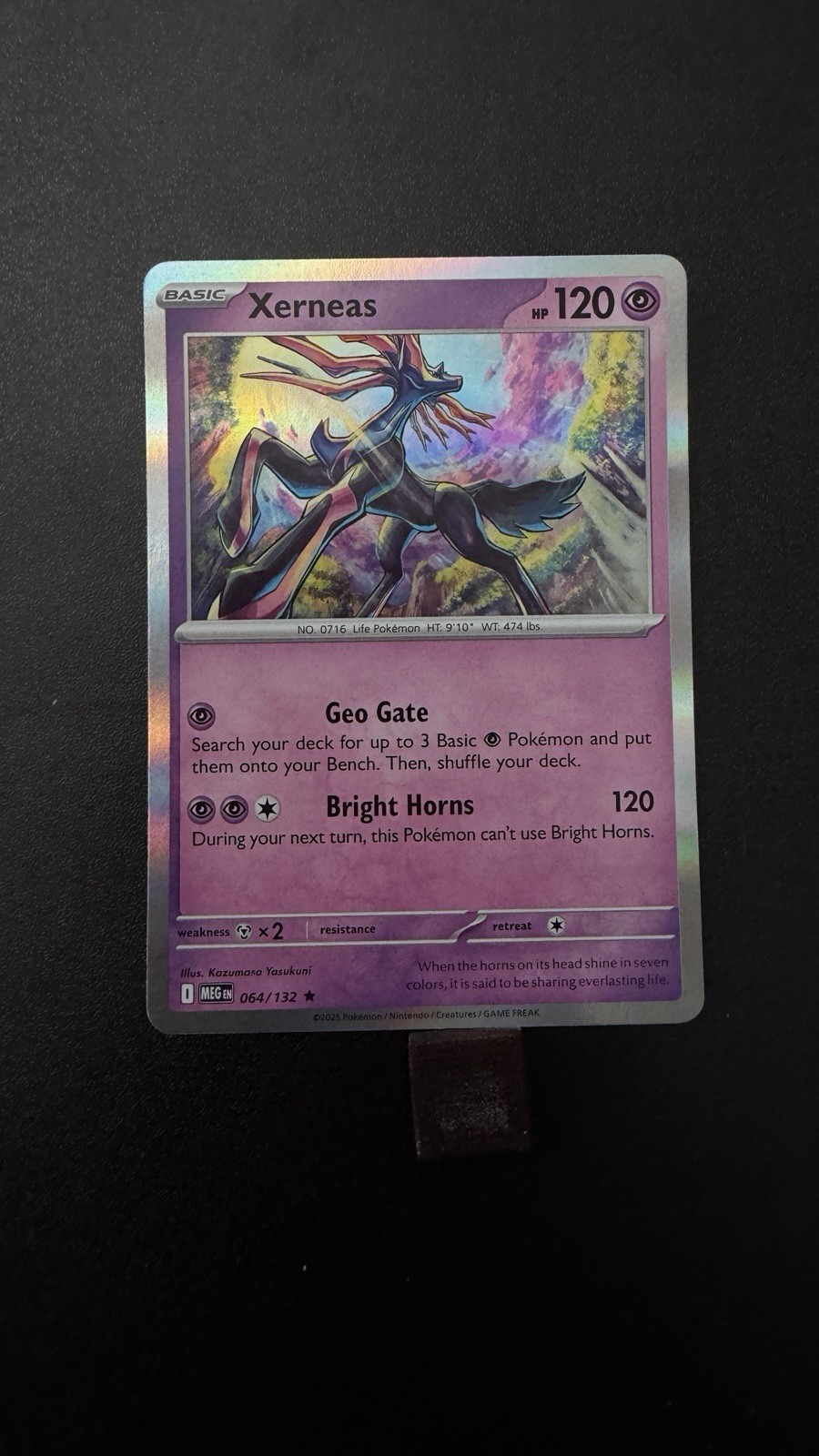 Pokémon TCG Xerneas Holo Mega evolutions 64 / 132 NM