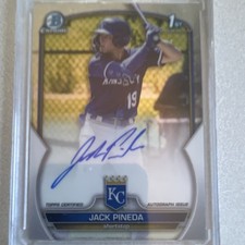 2023 Bowman Chrome Jack Pineda Prospect Autographs CPA-JPI Royals Topps Auto