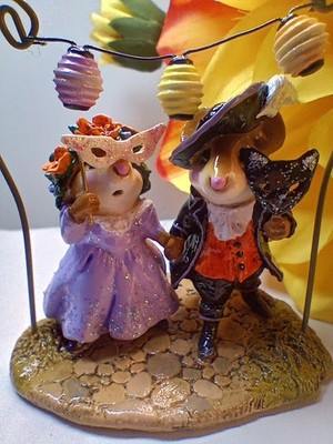 Wee Forest Folk STROLLING THROUGH THE SEASONS FALL MASQUERADE BALL 250 Made