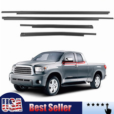 For 2007-2021 Toyota Tundra Double Cab Window Weatherstrips Moulding Trim Seal