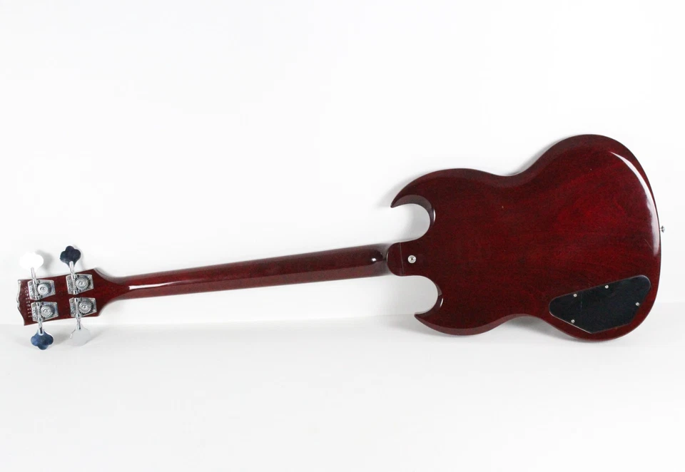 2011 Vintage Reissue Gibson SG Standard Cherry Red Bass Short Scale All Original - Image 4 of 4