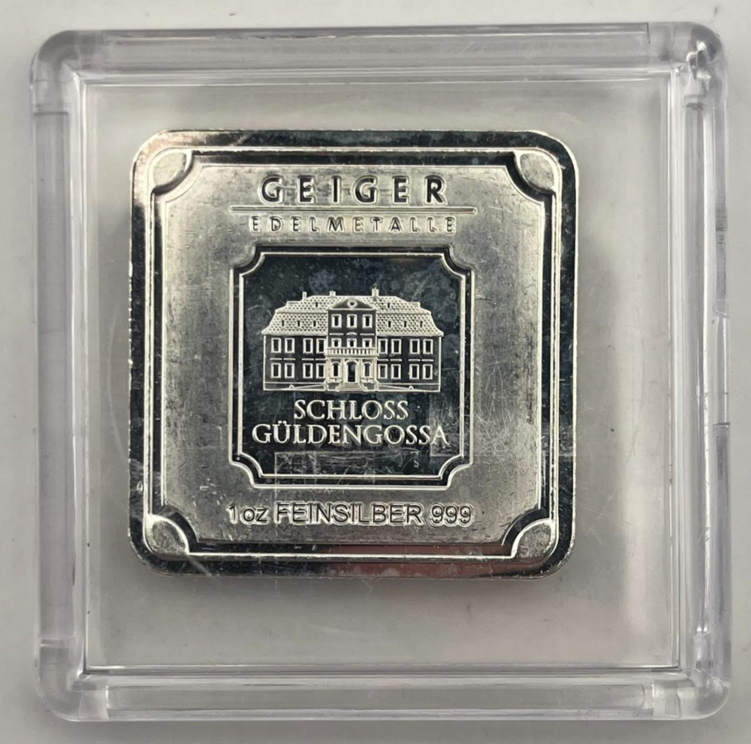 Geiger Edelmetalle 1 oz .999 Fine Silver Bar
