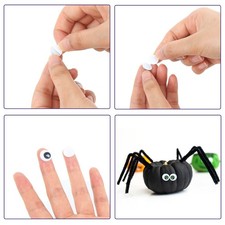1000 Pcs Self Adhesive Wiggle Googly Eyes 7mm Black