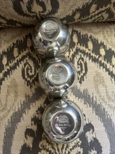 Kirk Stieff Pewter Jefferson Monticello Cups P50 Set of 3