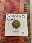 1876 Seated Liberty Dime