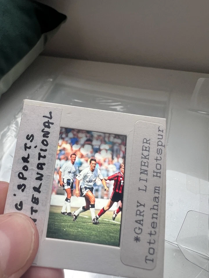 Tottenham Hotspur Vintage Press Slides Lot 1989-1991 - Gary Lineker Hummel - Photo 1/4
