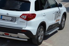 Trittbretter Schweller für Suzuki Vitara ab 2015 Olympus Chrom mit ABE