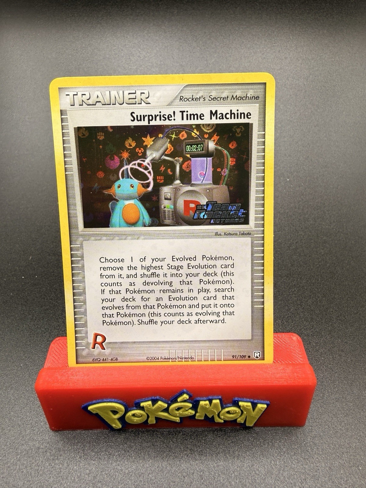 Surprise!Time Machine 91/109 Team Rocket Returns Reverse Holo Stamped Pokémon NM