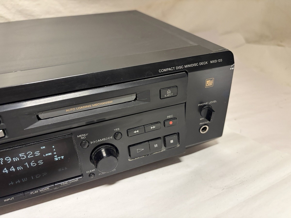 Sony MXD-D3 CD to MiniDisc MD Recorder Player Deck Tested Working