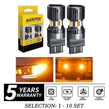 2-20 3157 Amber Error-free Led Turn Signal Light Bulb Built-in Resistor Drl Ip67