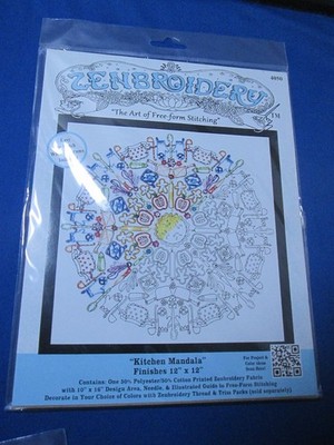 Zenbroidery - Embroidery Kit - Kitchen Mandala